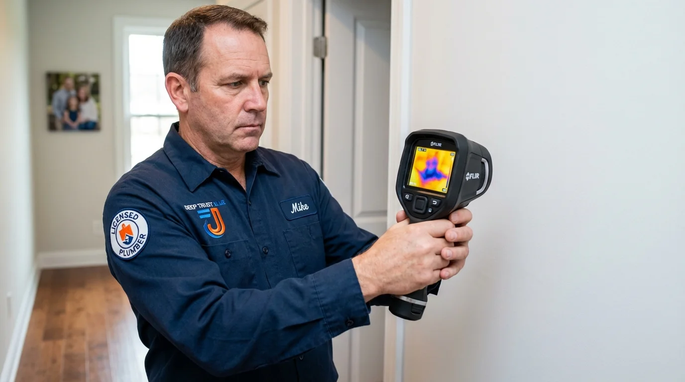 Thermal imaging leak detection by Johns Plumbing LLC in Crockett